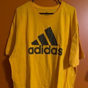 Adidas Mens Collegiate Gold Yellow Go-To Tee size 2XL XXL